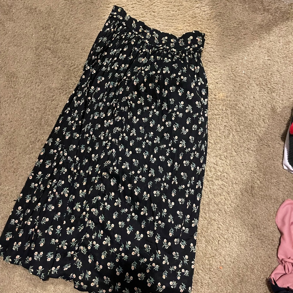 floral maxiskirt
